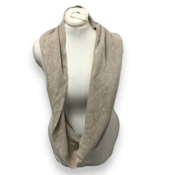 Calvin Klein Women’s Infinity Sweater Scarf, Khaki, 31”x10” - Picture 2 of 8